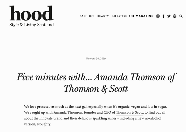 The Hood Magazine - 5 Minutes with Entrepreneur Amanda Thomson