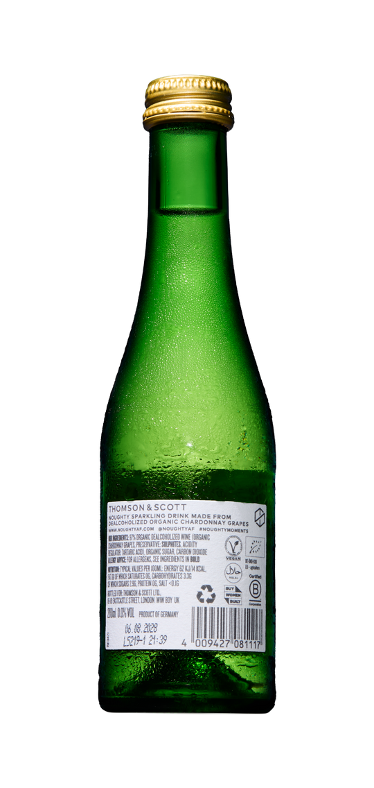 Noughty Sparkling Chardonnay Mini Bottles 200ml (six bottle packs)